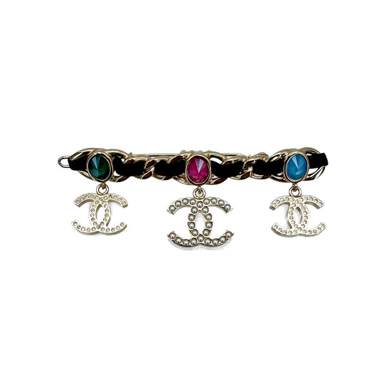 CHANEL VALLETTA COCOMARK FAUX PEARL RHINESTONE ACCESSORY B20C 90278484