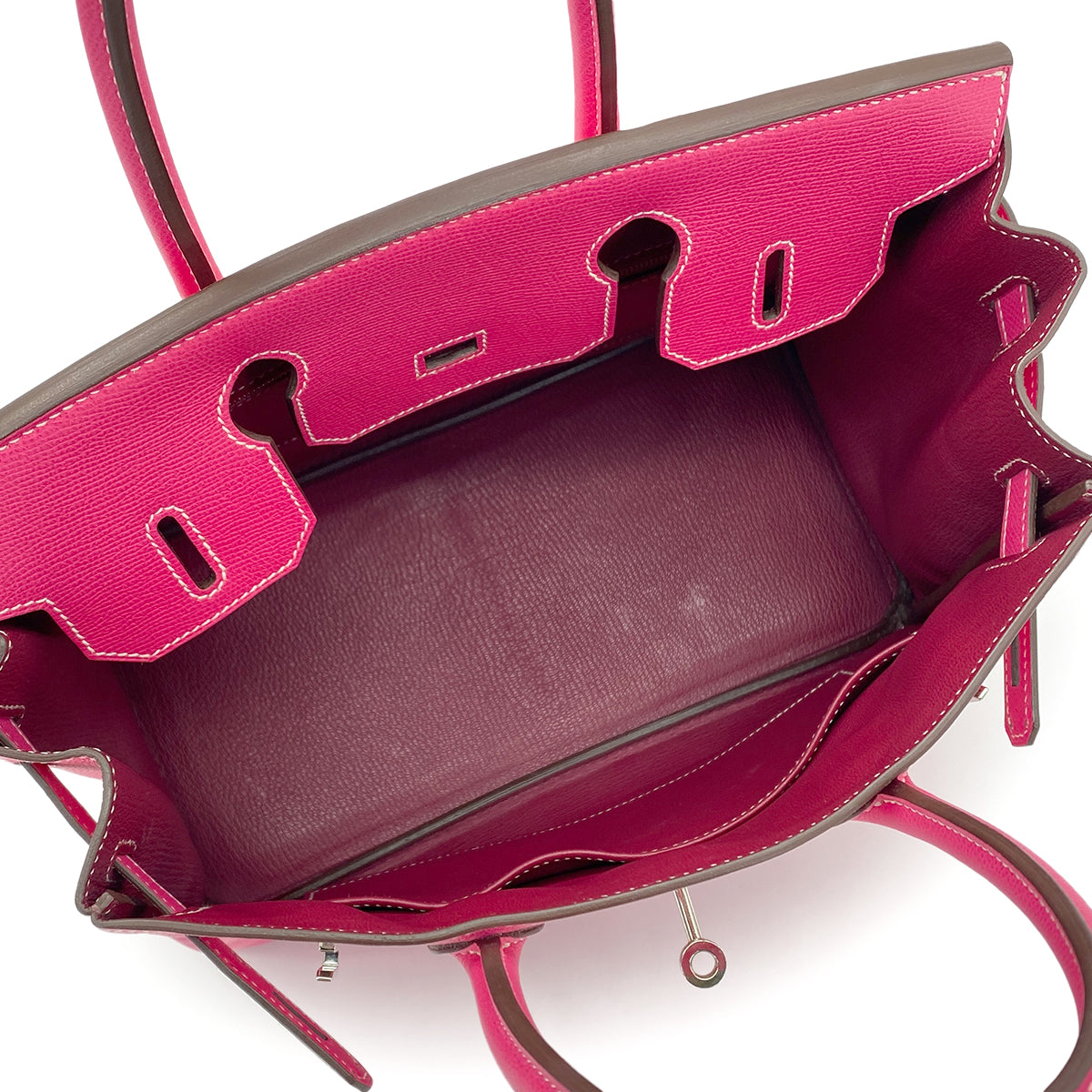 HERMES CANDY BIRKIN 30 ROSE TYRIEN TOSCA VEAU EPSOM HAND BAG □O SHW 90278496