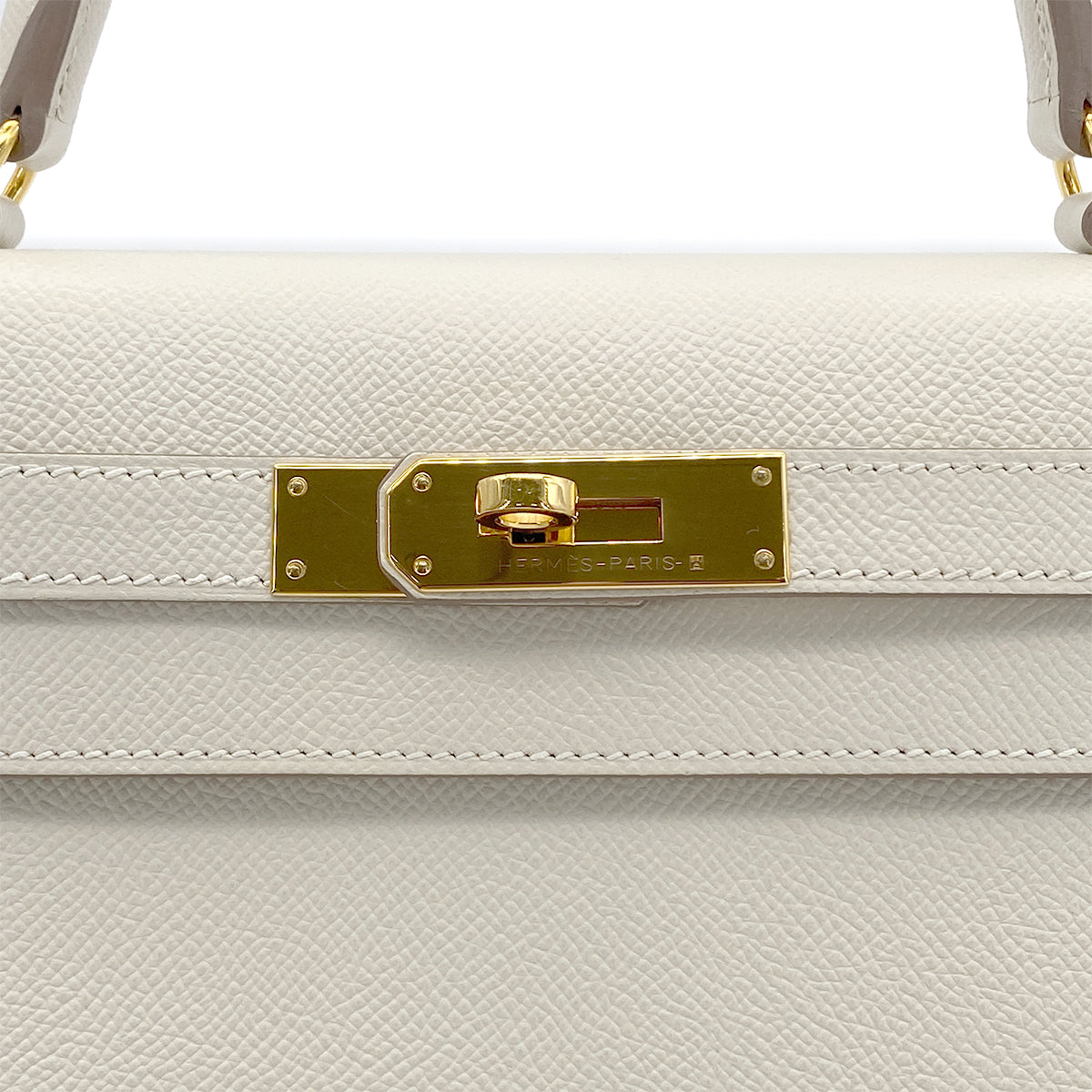 HERMES KELLY 28 SELLIER CRAIE VEAU EPSOM HAND SHOULDER BAG A GHW 90278513