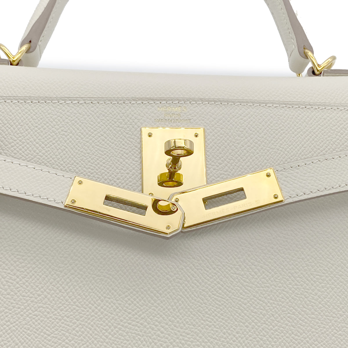 HERMES KELLY 28 SELLIER CRAIE VEAU EPSOM HAND SHOULDER BAG A GHW 90278513