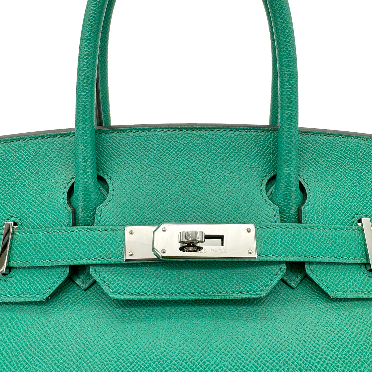 HERMES BIRKIN 30 VERT JADE VEAU EPSOM HAND BAG Z SHW 90278722