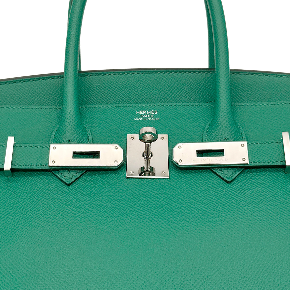 HERMES BIRKIN 30 VERT JADE VEAU EPSOM HAND BAG Z SHW 90278722