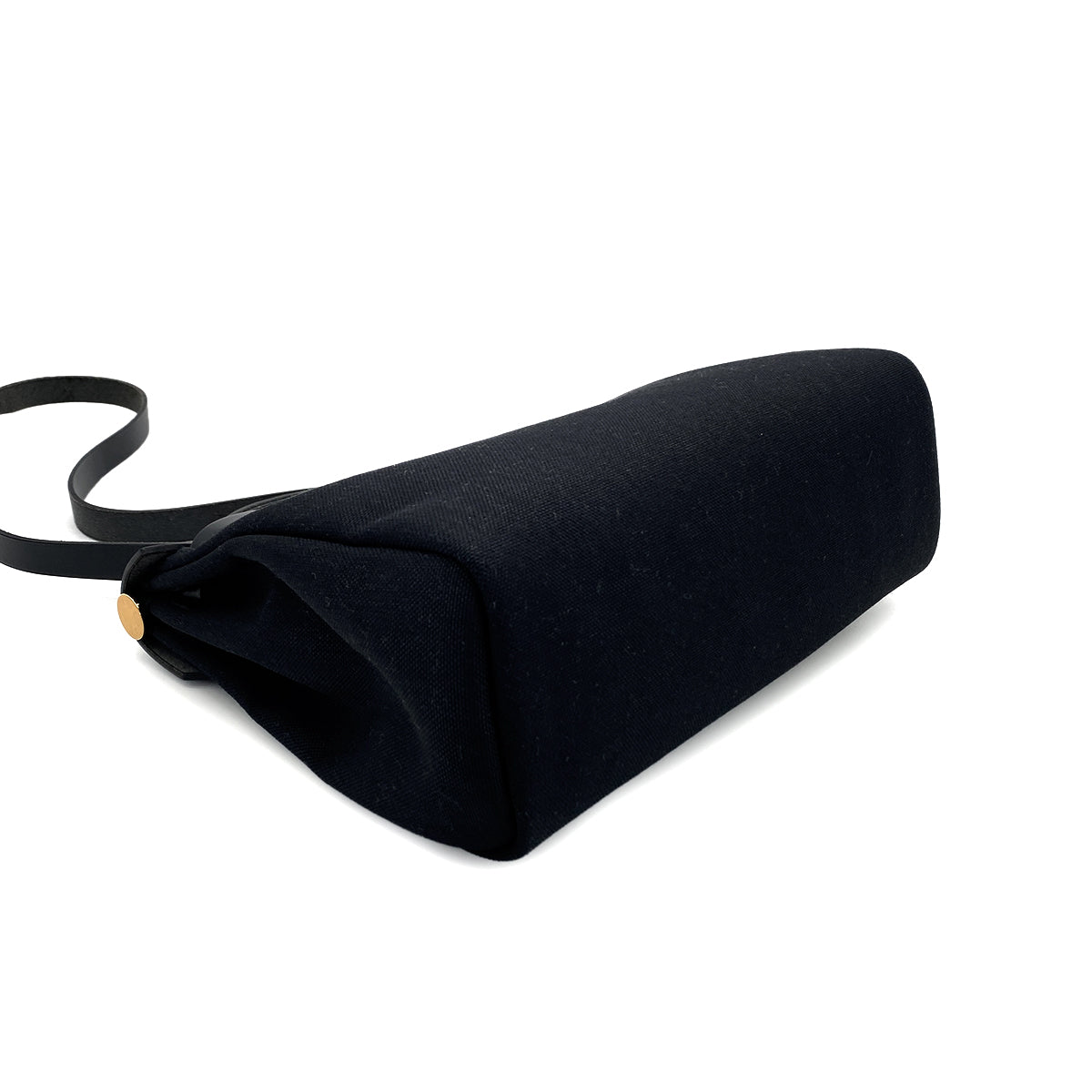 HERMES HER BAG ZIP PM 31 BLACK VACHE HUNTER TOILE MILITARY TOTE SHOULDER BAG Z 90278723