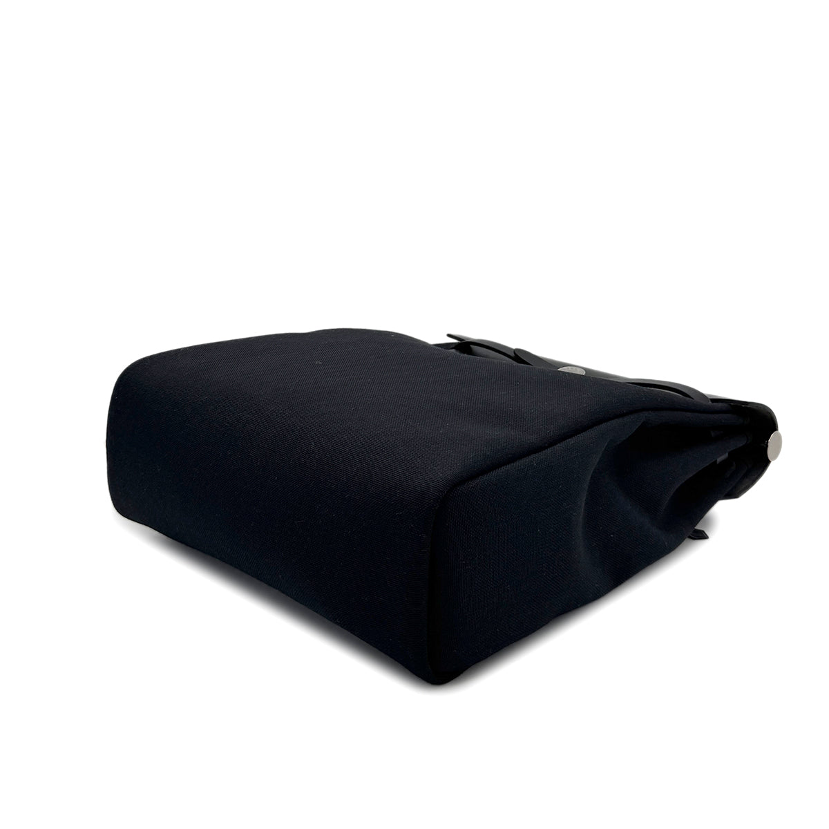 HERMES HERBAG ZIP A DOS PM BLACK TOILE OFFICIER VACHE HUNTER BACKPACK D SHW 90278727