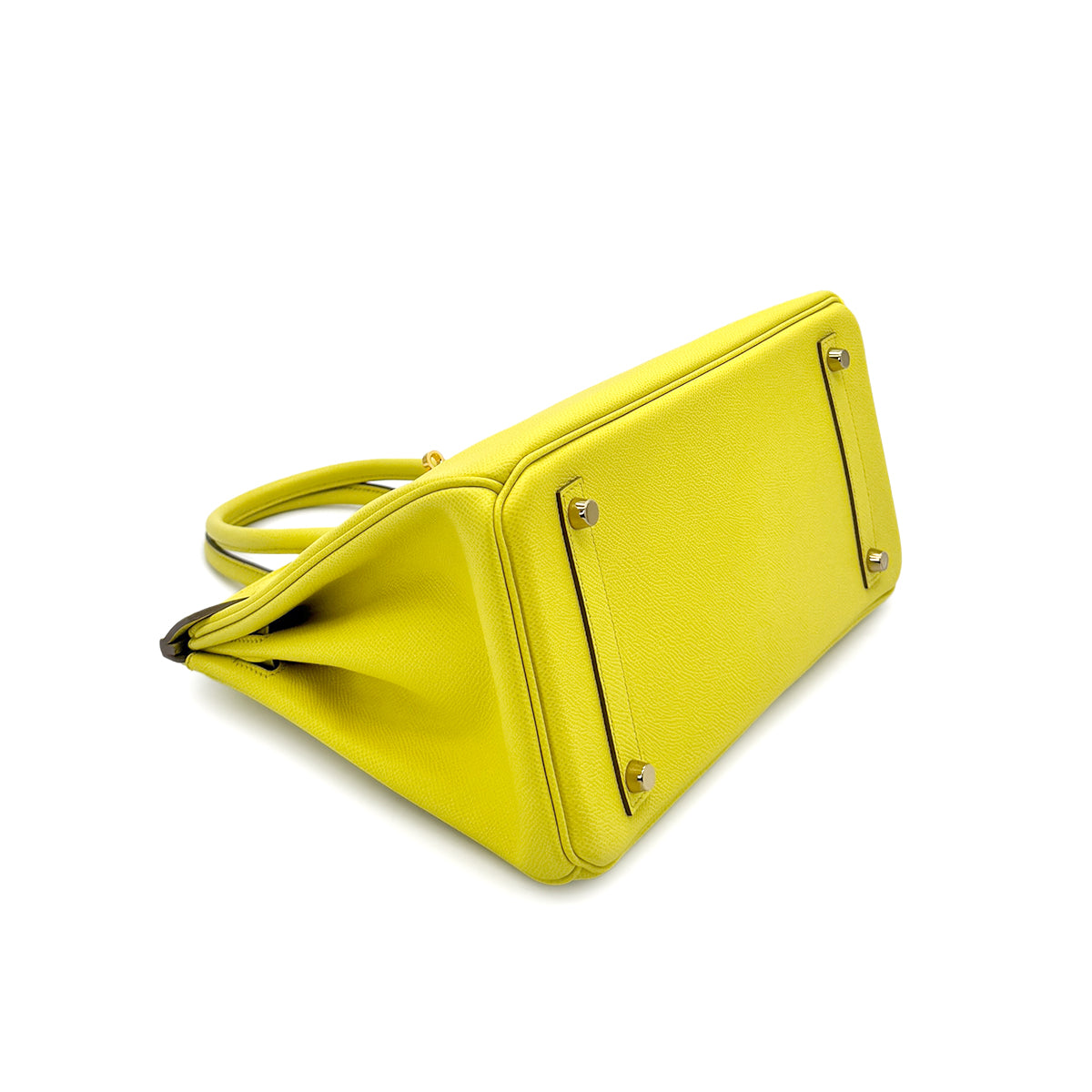 HERMES BIRKIN 30 SOUFRE EPSOM HAND BAG □Q GHW 90278728