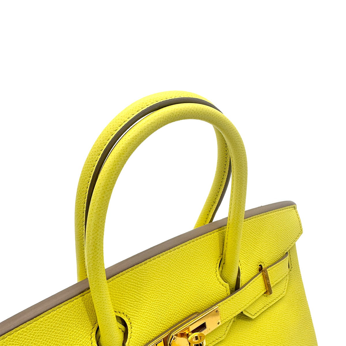 HERMES BIRKIN 30 SOUFRE EPSOM HAND BAG □Q GHW 90278728