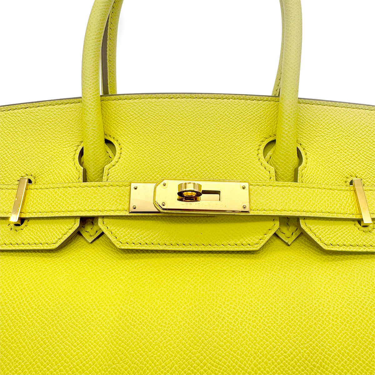 HERMES BIRKIN 30 SOUFRE EPSOM HAND BAG □Q GHW 90278728