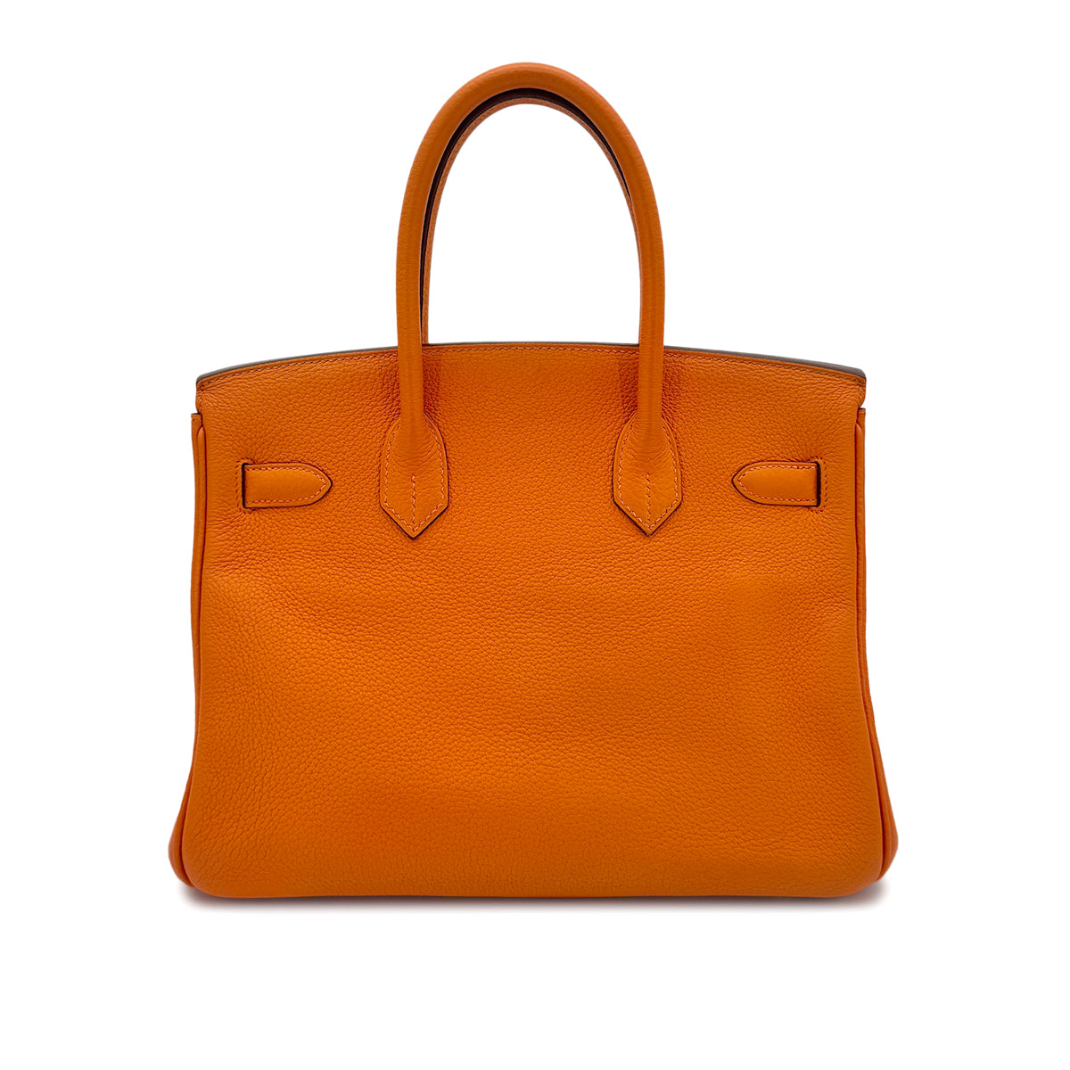 HERMES BIRKIN 30 ORANGE TOGO HAND BAG □O GHW 90278729