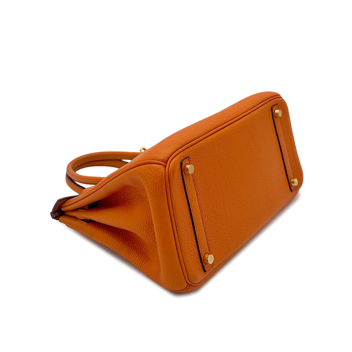 HERMES BIRKIN 30 ORANGE TOGO HAND BAG □O GHW 90278729