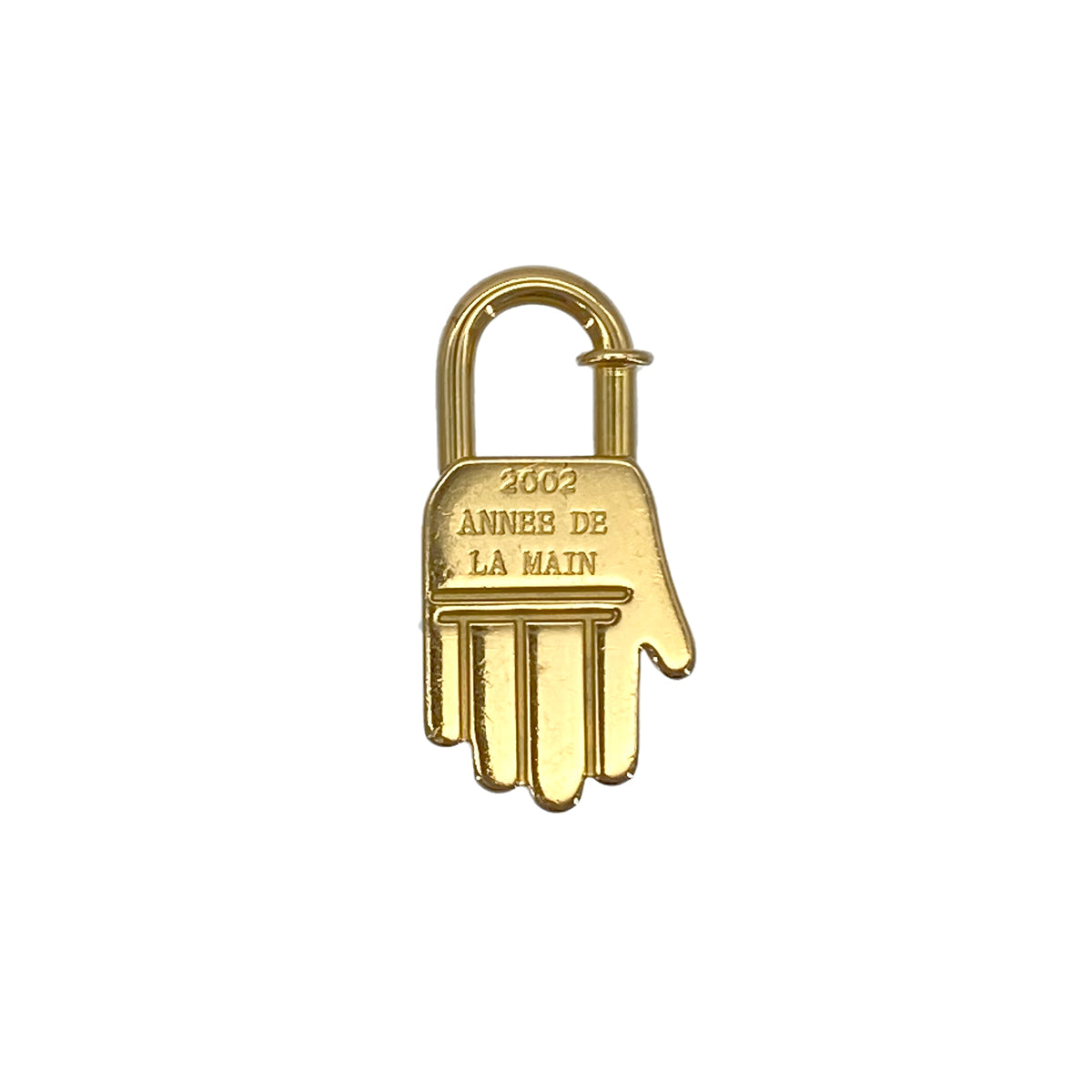 HERMES CADENA CHARM LA MAIN HAND 2002 GOLD ACCESSORY 90278906