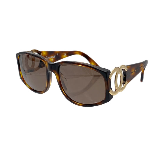 CHANEL VINTAGE SUNGLASSES COCOMARK BROWN EYEWEAR 90278911