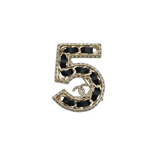 CHANEL No.5 COCOMARK BROOCH RHINESTONE ACCESSORY B23C 90278925
