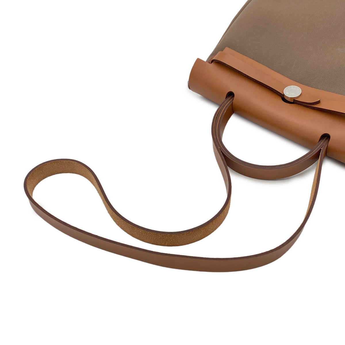 HERMES HER BAG ZIP PM 31 FAUVE ALEZAN VACHE HUNTER TOILE OFFICIER TOTE SHOULDER BAG Z SHW 90278928