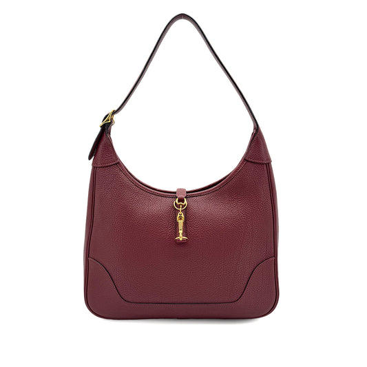 HERMES TRIM 31 ROUGE H TOGO SHOULDER BAG □H GHW 90278930