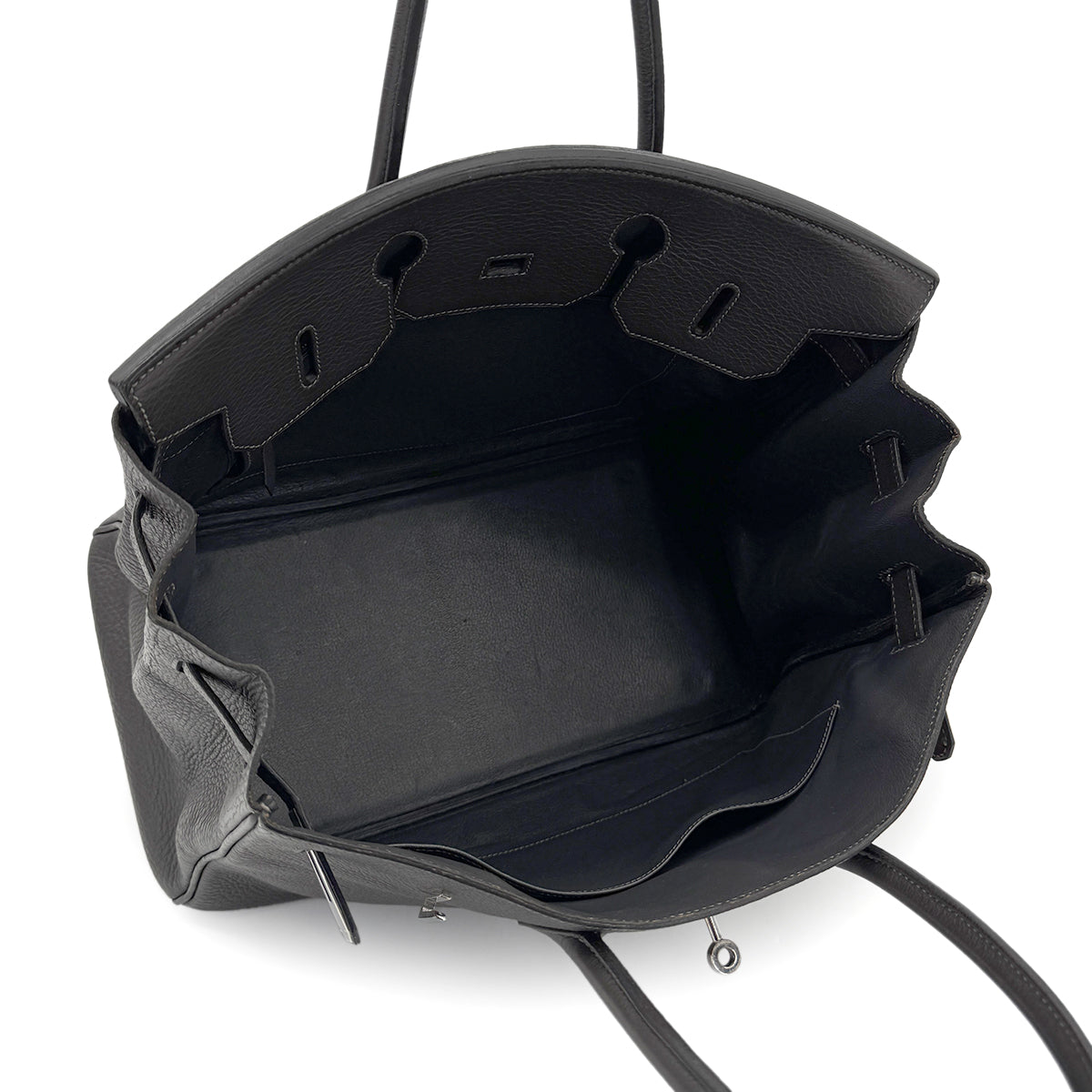 HERMES BIRKIN 35 GRAPHITE TOGO HAND BAG □E SHW 90278940