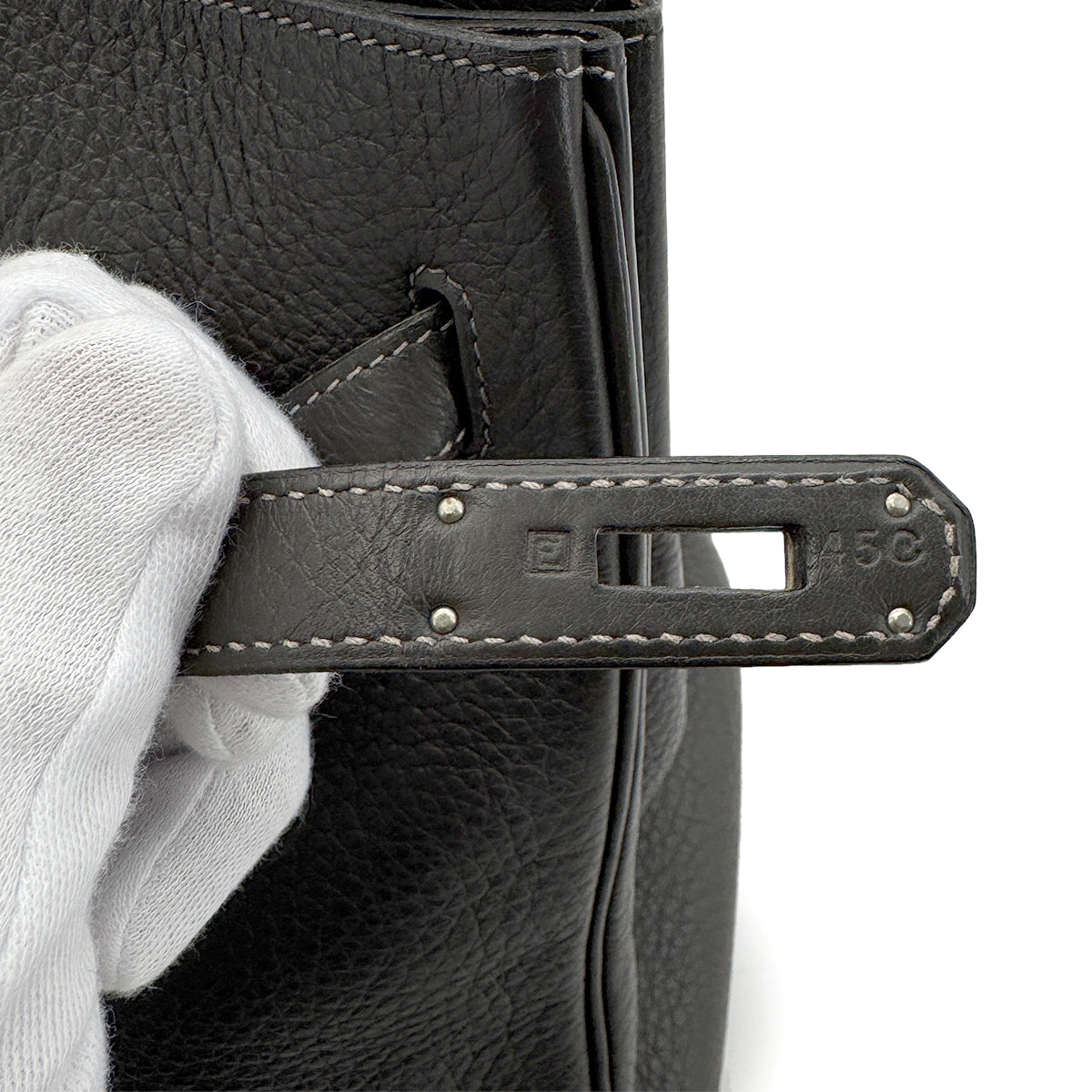 HERMES BIRKIN 35 GRAPHITE TOGO HAND BAG □E SHW 90278940