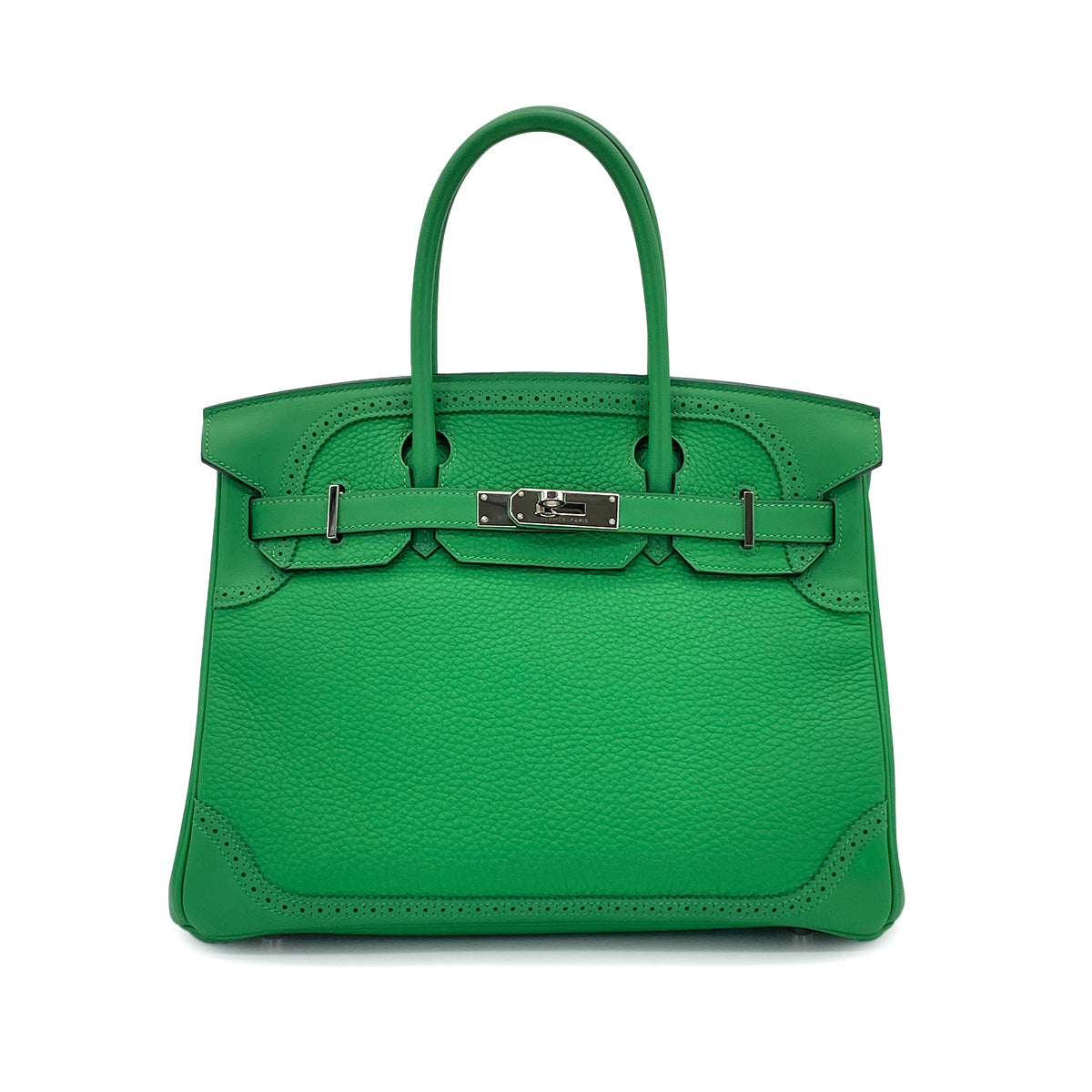 HERMES BIRKIN 30 GHILLIES BAMBOU TOGO SWIFT HAND BAG T SHW 90279590