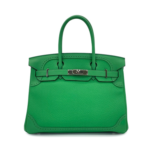HERMES BIRKIN 30 GHILLIES BAMBOU TOGO SWIFT HAND BAG T SHW 90279590