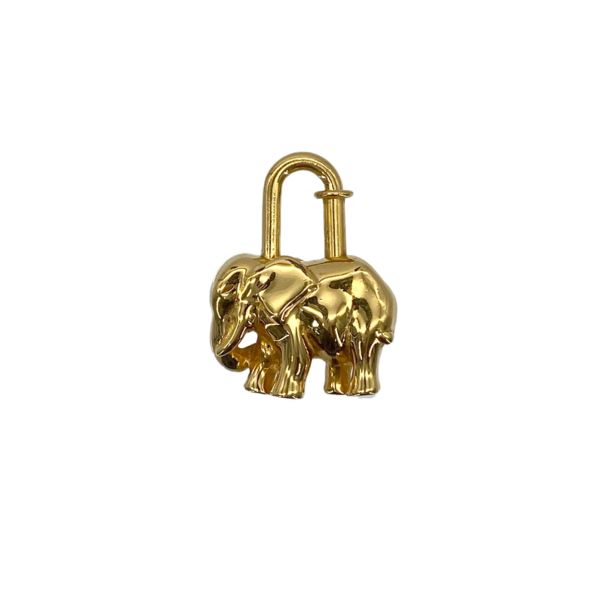 HERMES CADENA CHARM EXOTISME ELEPHANT 1988 GOLD ACCESSORY 90279600