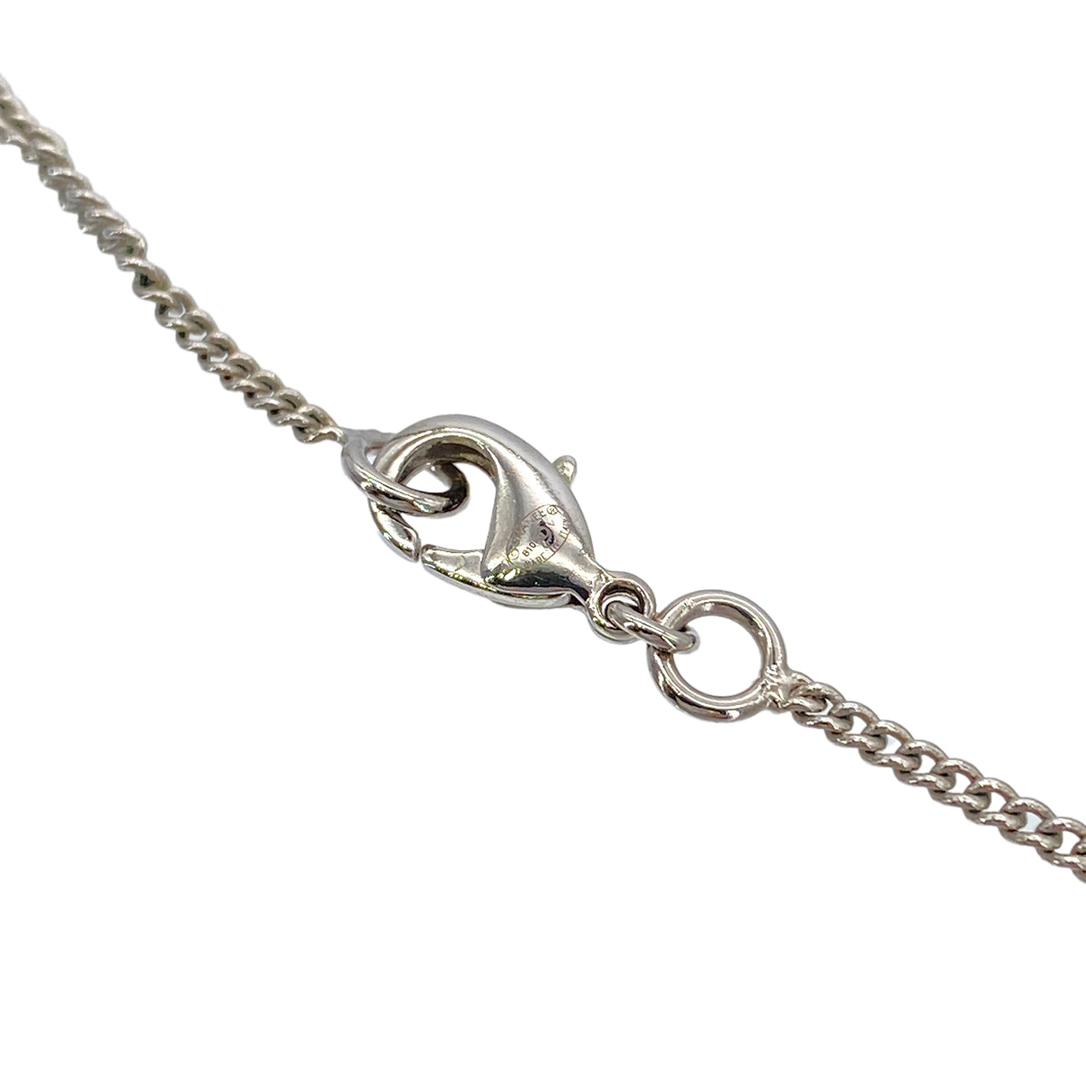 CHANEL NECKLACE COCOMARK RHINESTONE SILVER ACCESSORY B10V 90279604