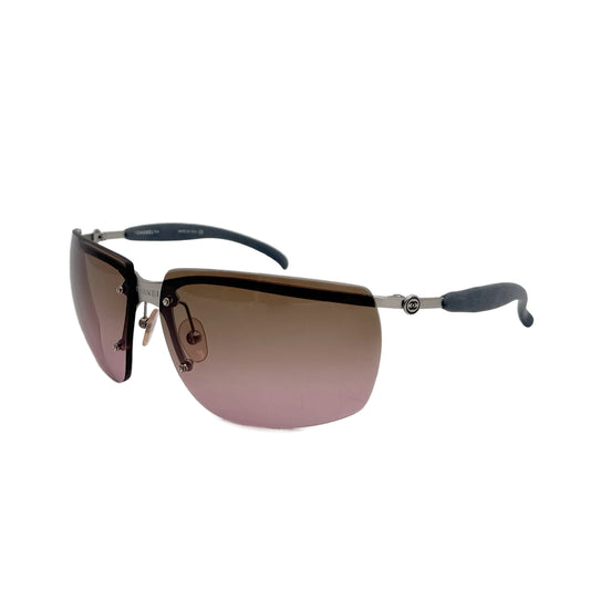 CHANEL VINTAGE SUNGLASSES LOGO BROWN EYEWEAR 90279615