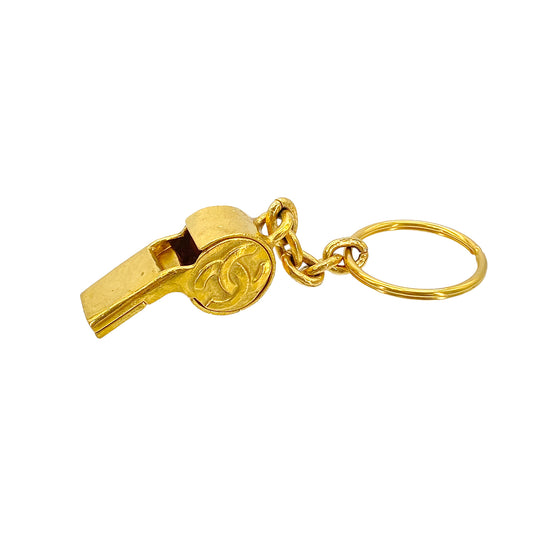 CHANEL VINTAGE KEY HOLDER COCOMARK WHISTLE 95A ACCESSORY 90279620