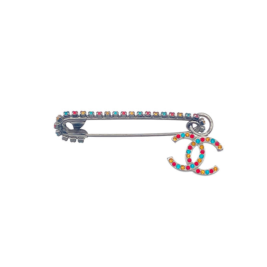 CHANEL COCOMARK BROOCH RHINESTONE ACCESSORY 01A 90279705