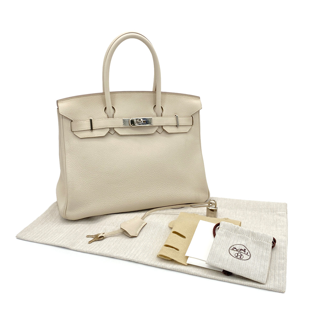 HERMES BIRKIN 30 CRAIE TOGO HAND BAG X SHW 90279716