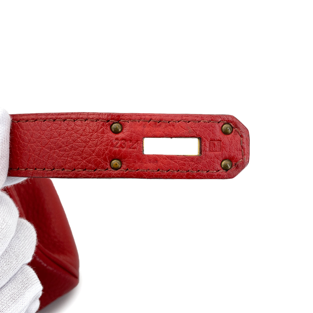 HERMES SHOULDER KELLY 42 ROUGE GARANCE TAURILLON CLEMENCE HAND SHOULDER BAG □M GHW 90279722