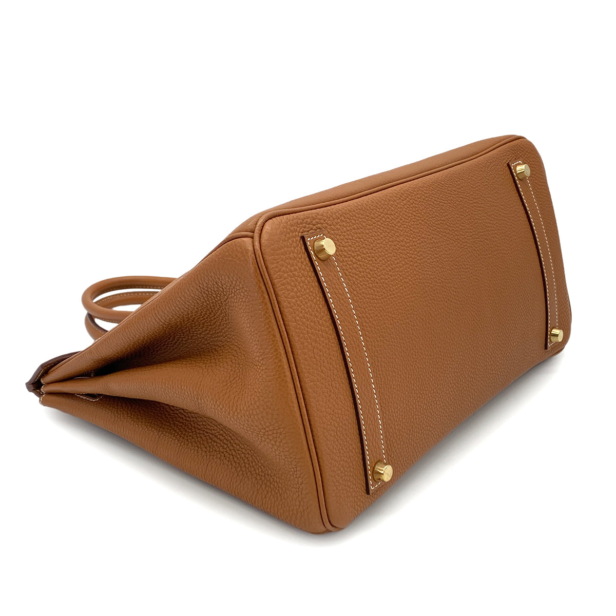 HERMES BIRKIN 35 GOLD TOGO HAND BAG □H GHW 90279723