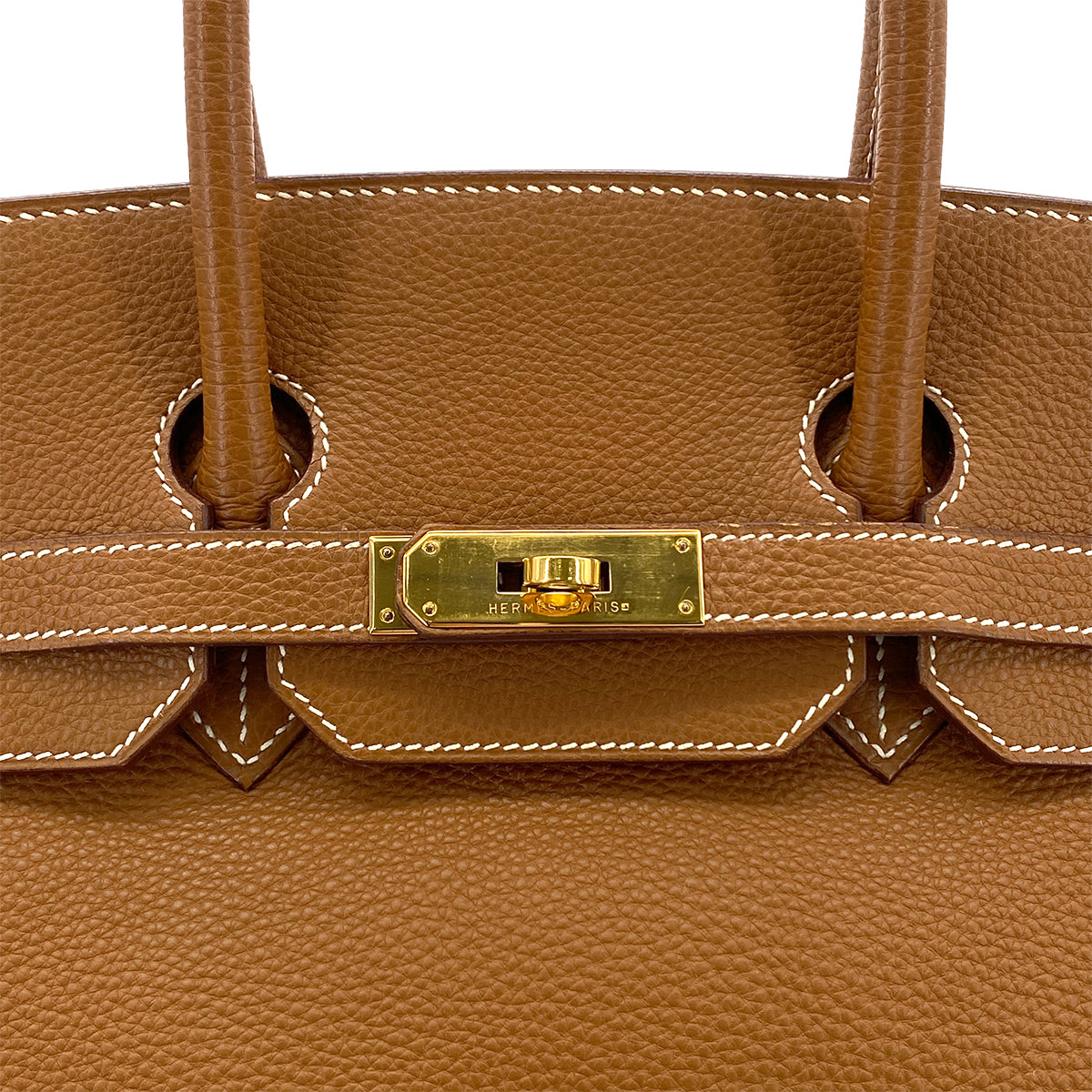 HERMES BIRKIN 35 GOLD TOGO HAND BAG □H GHW 90279723