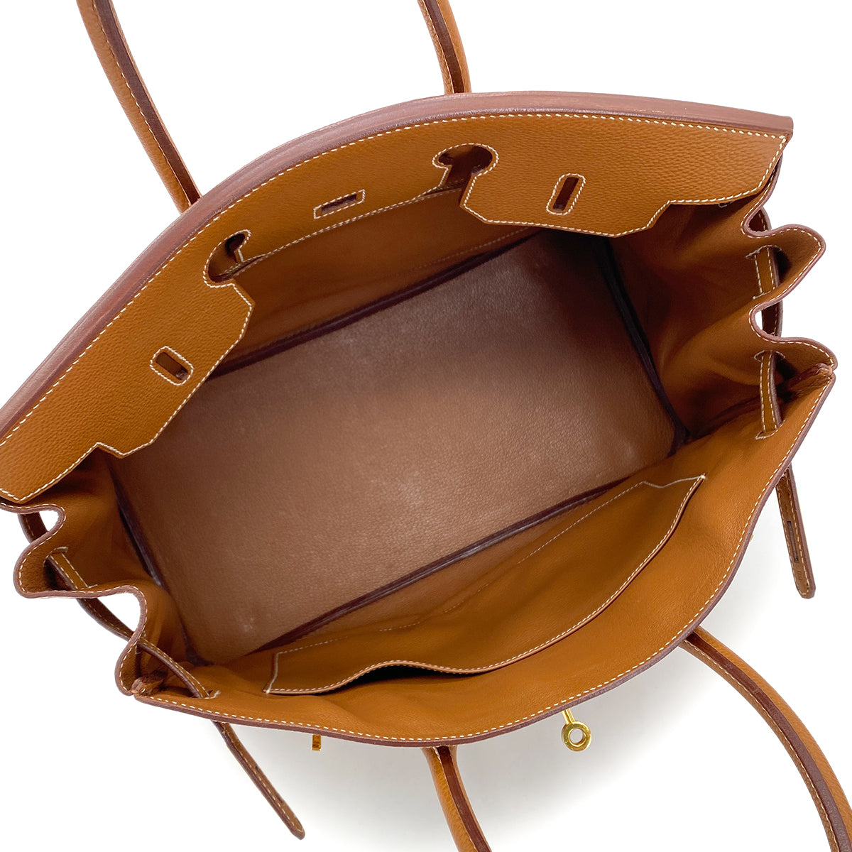 HERMES BIRKIN 35 GOLD TOGO HAND BAG □H GHW 90279723