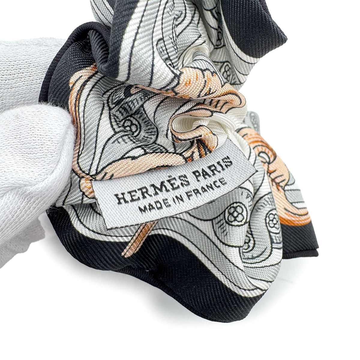 HERMES HAIR SCRUNCHIE SILK MULTICOLOR ACCESSORY 90279741