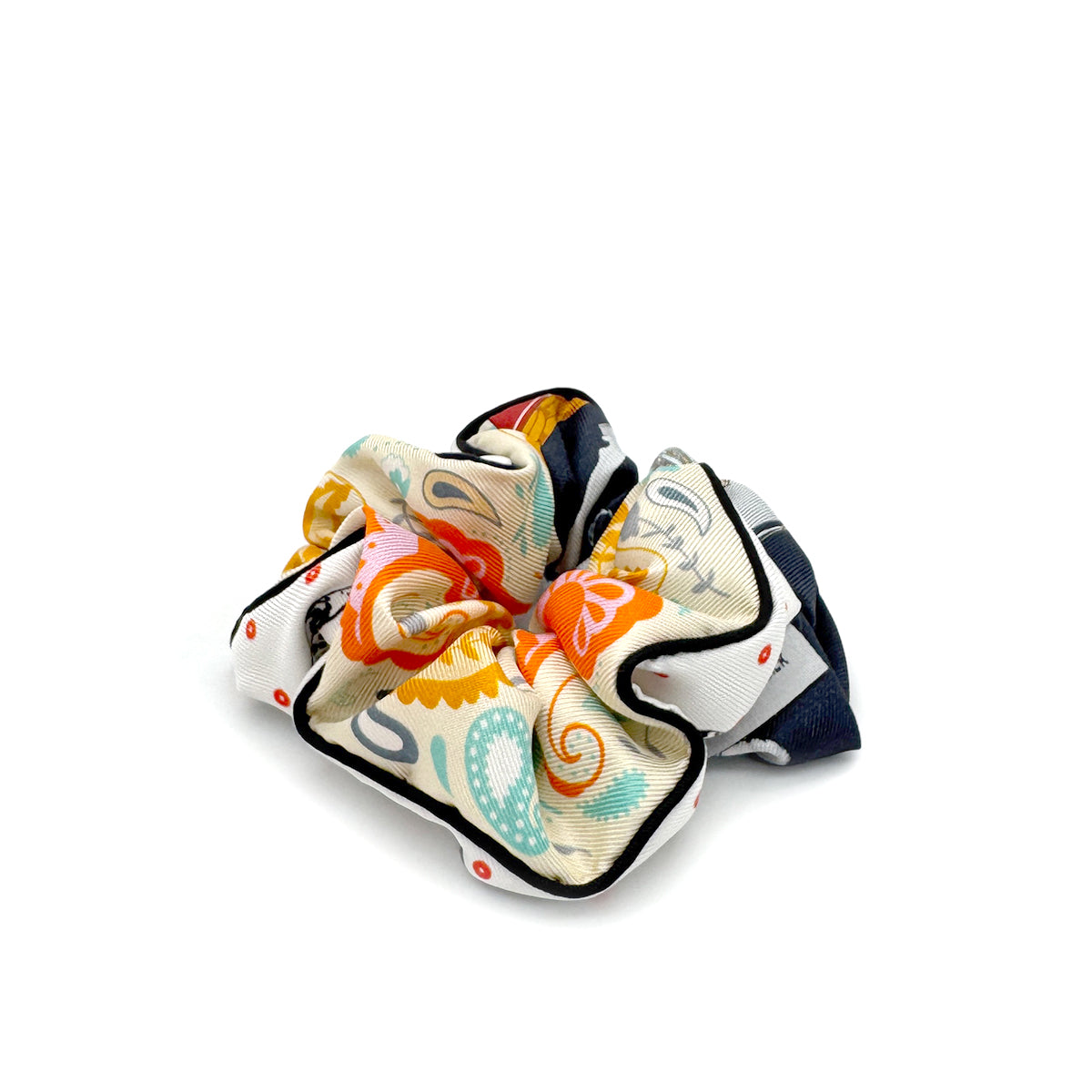 HERMES HAIR SCRUNCHIE SILK MULTICOLOR ACCESSORY 90279742