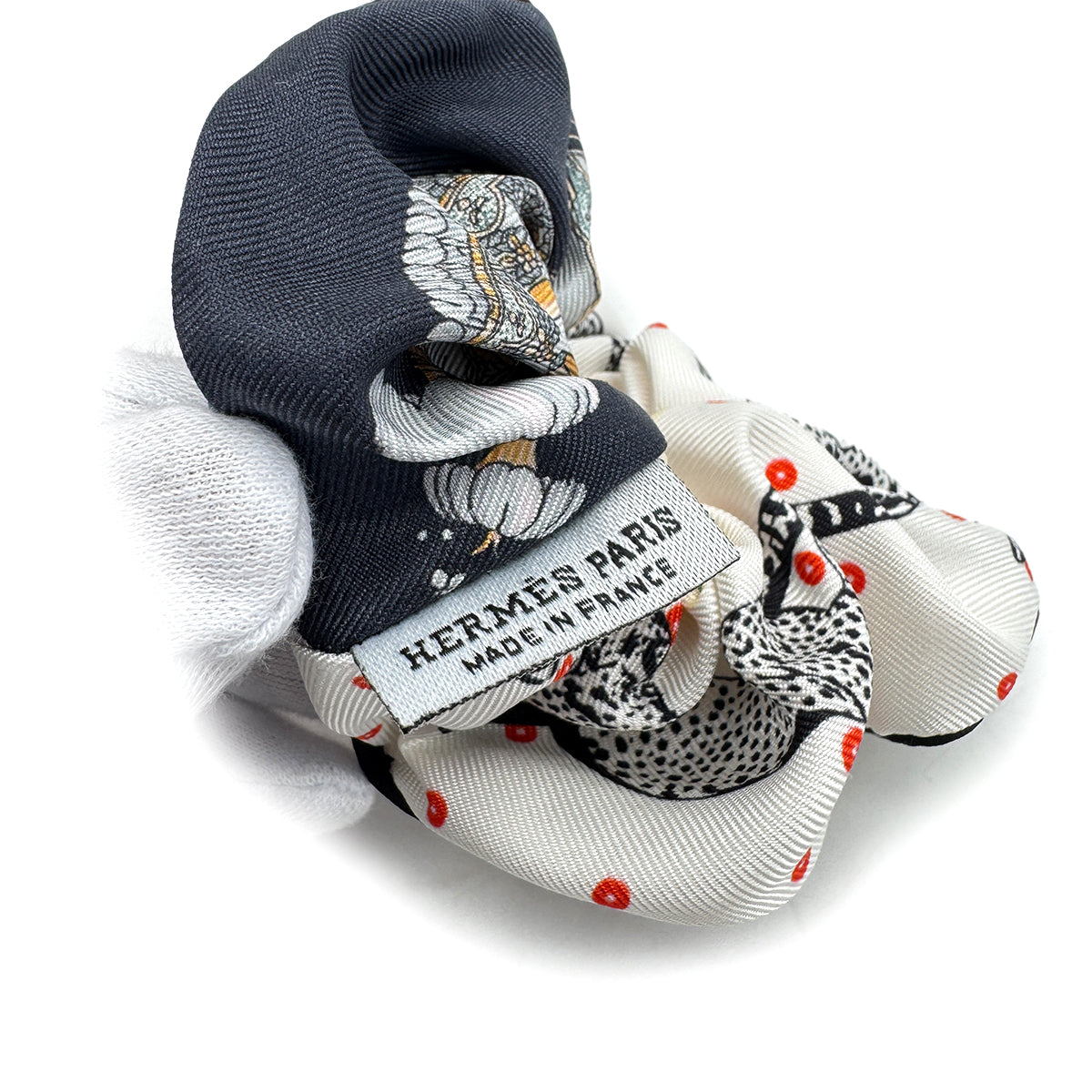 HERMES HAIR SCRUNCHIE SILK MULTICOLOR ACCESSORY 90279742