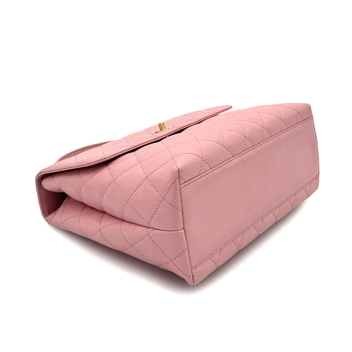 CHANEL VINTAGE MATELASSE HAND BAG PINK CAVIAR SKIN 90279790