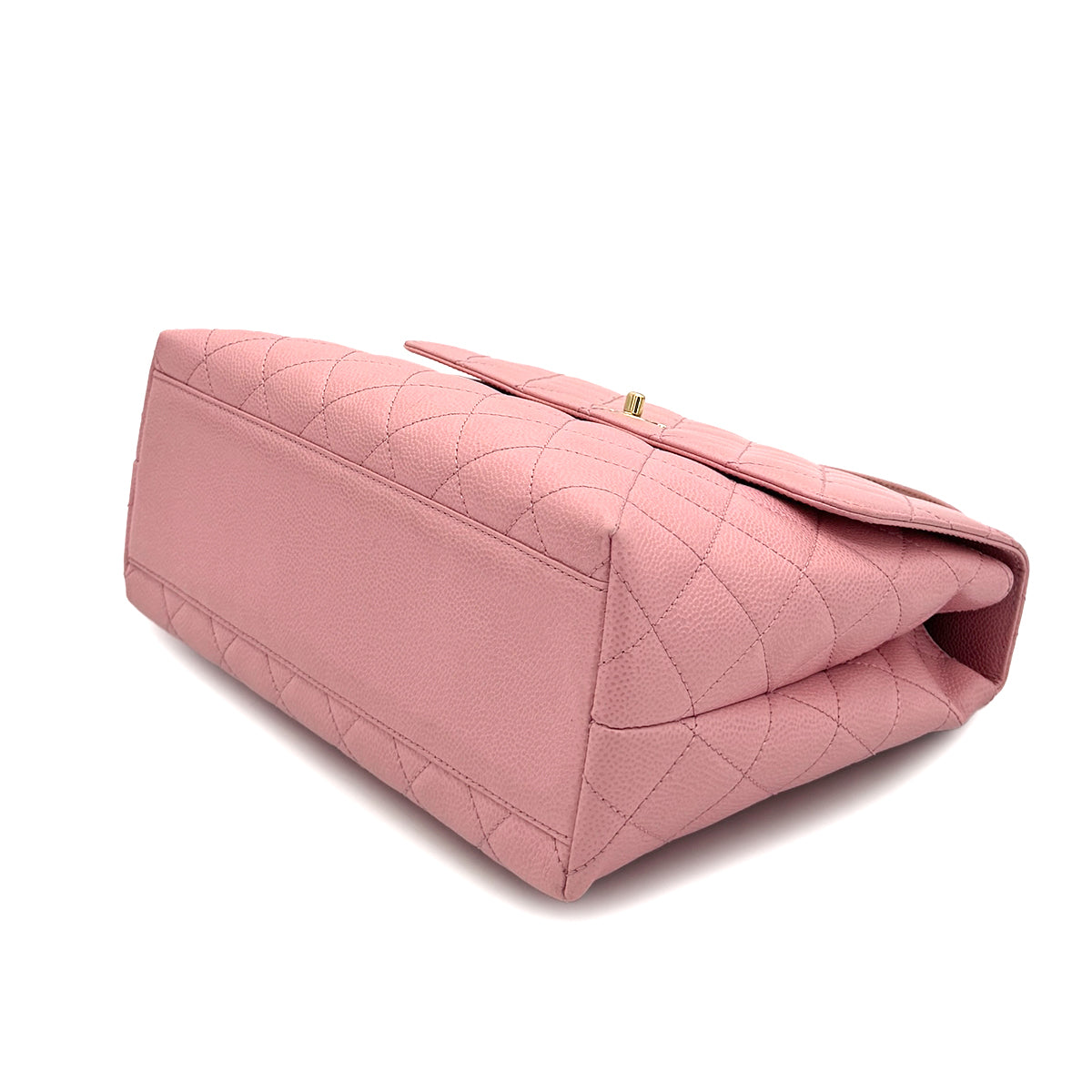 CHANEL VINTAGE MATELASSE HAND BAG PINK CAVIAR SKIN 90279790