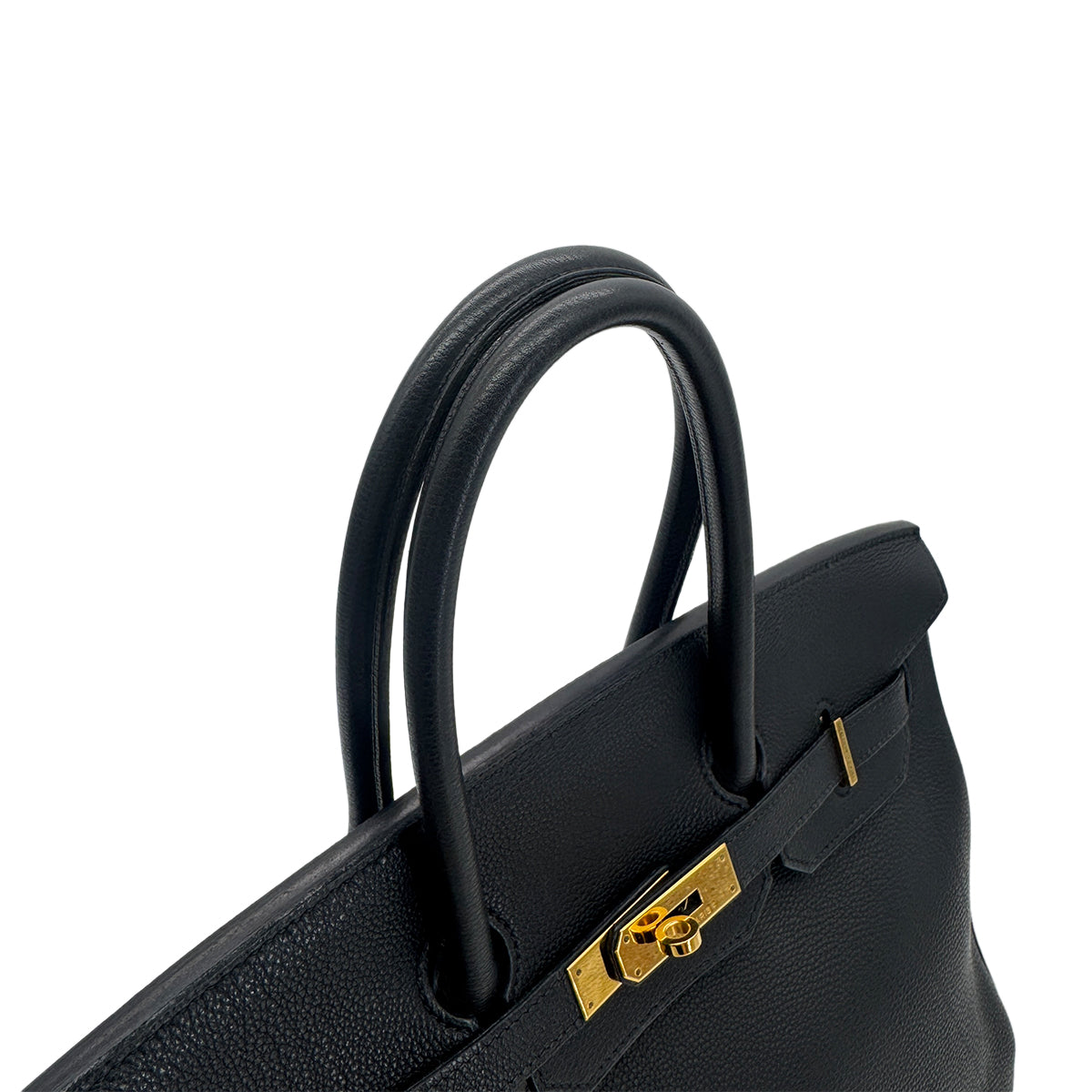 HERMES BIRKIN 35 BLACK TOGO HAND BAG □G GHW 90279805