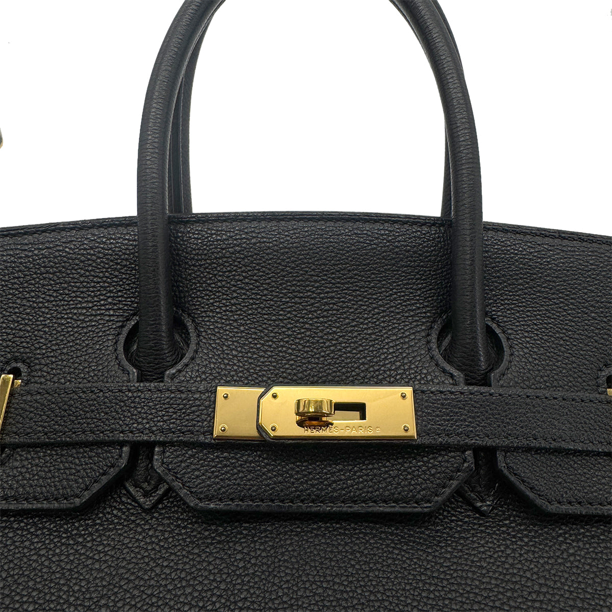 HERMES BIRKIN 35 BLACK TOGO HAND BAG □G GHW 90279805