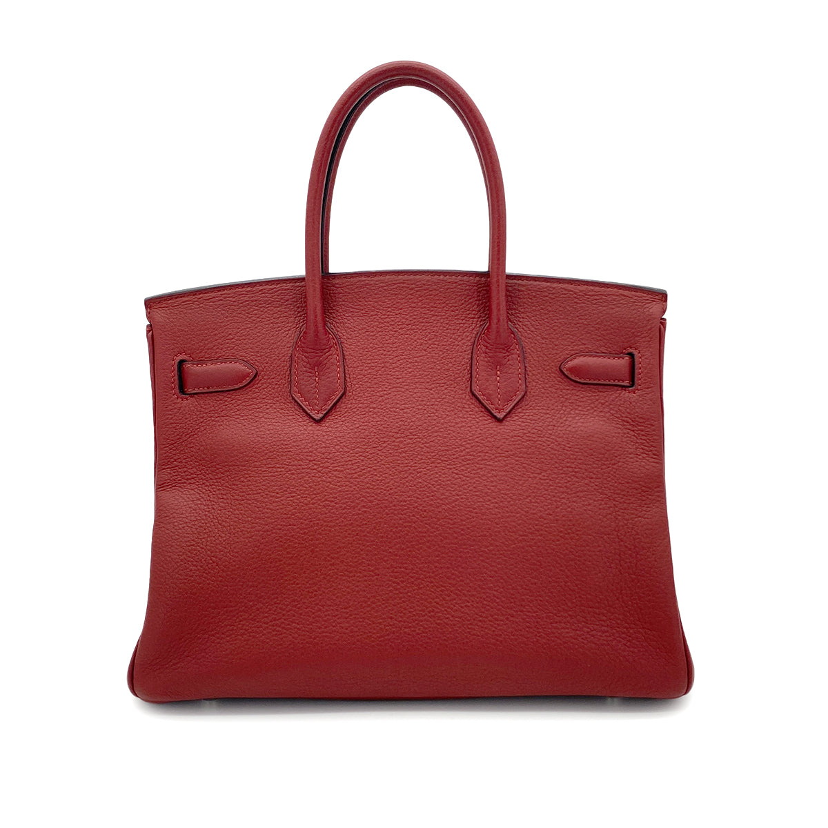 HERMES BIRKIN 30 ROUGE H TAURILLON CLEMENCE HAND BAG □J SHW 90279820