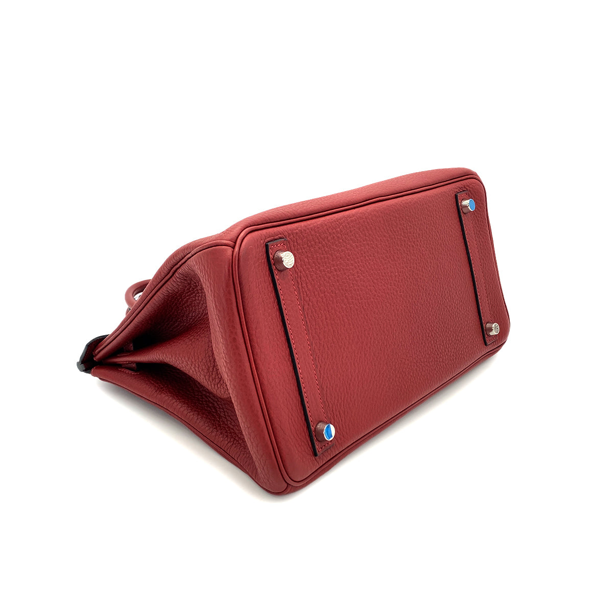 HERMES BIRKIN 30 ROUGE H TAURILLON CLEMENCE HAND BAG □J SHW 90279820