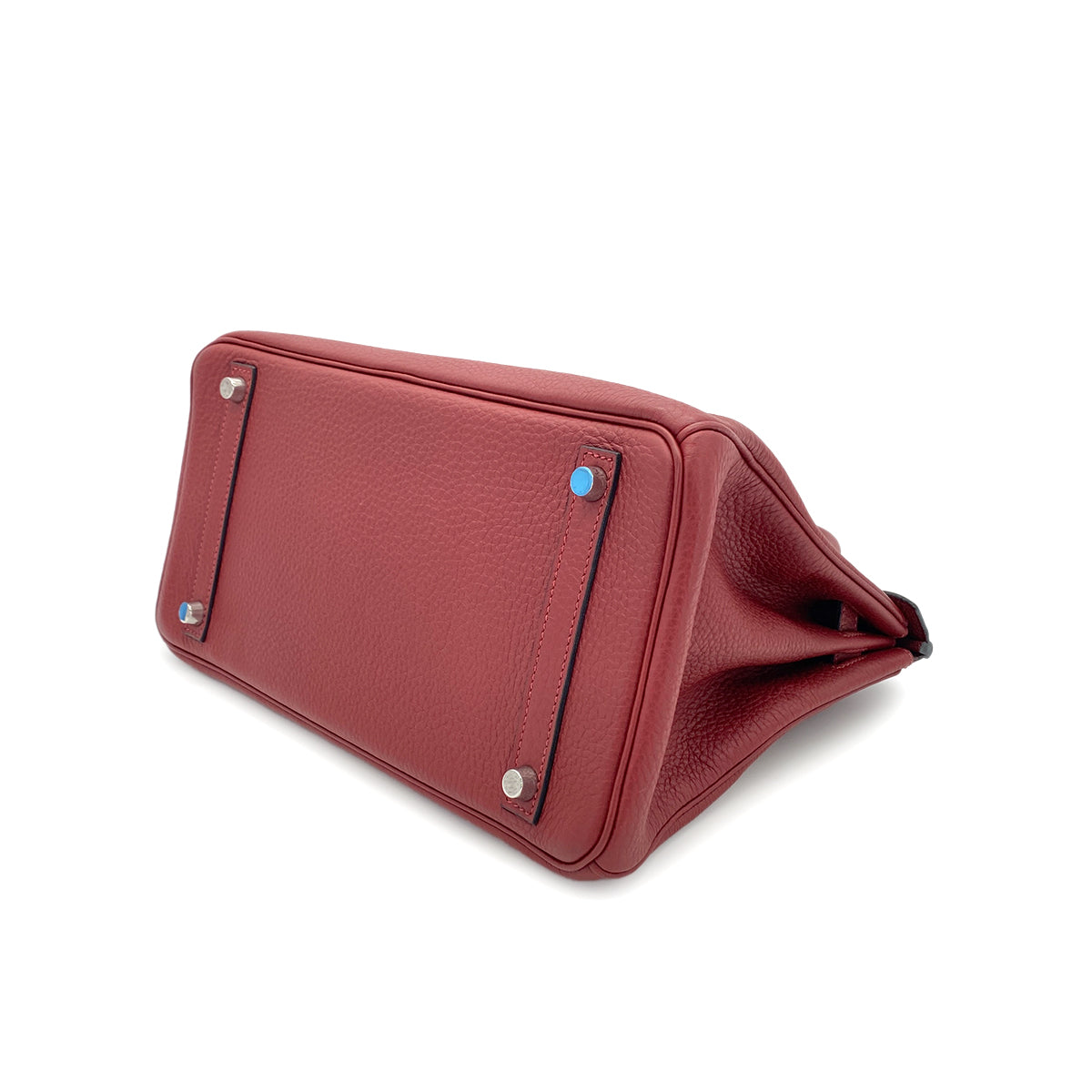 HERMES BIRKIN 30 ROUGE H TAURILLON CLEMENCE HAND BAG □J SHW 90279820