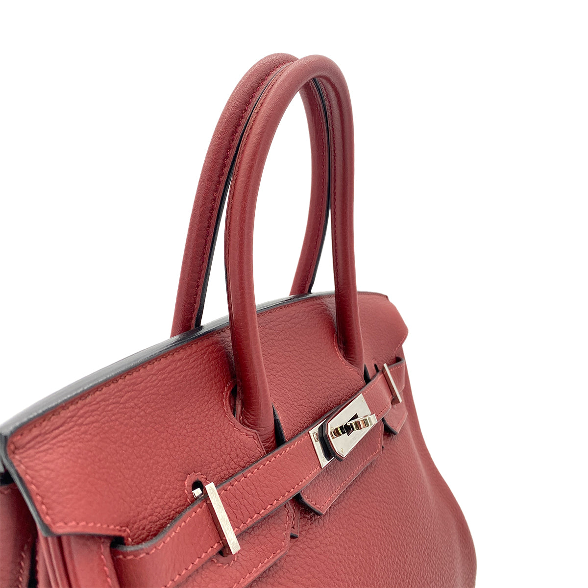 HERMES BIRKIN 30 ROUGE H TAURILLON CLEMENCE HAND BAG □J SHW 90279820