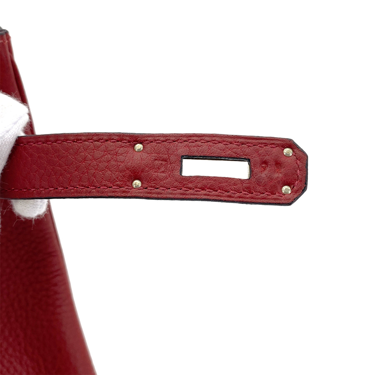 HERMES BIRKIN 30 ROUGE H TAURILLON CLEMENCE HAND BAG □J SHW 90279820