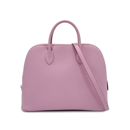 HERMES BOLIDE 1923 30 MAUVE SYLVESTRE VEAU EPSOM HAND SHOULDER BAG U SHW 90279821