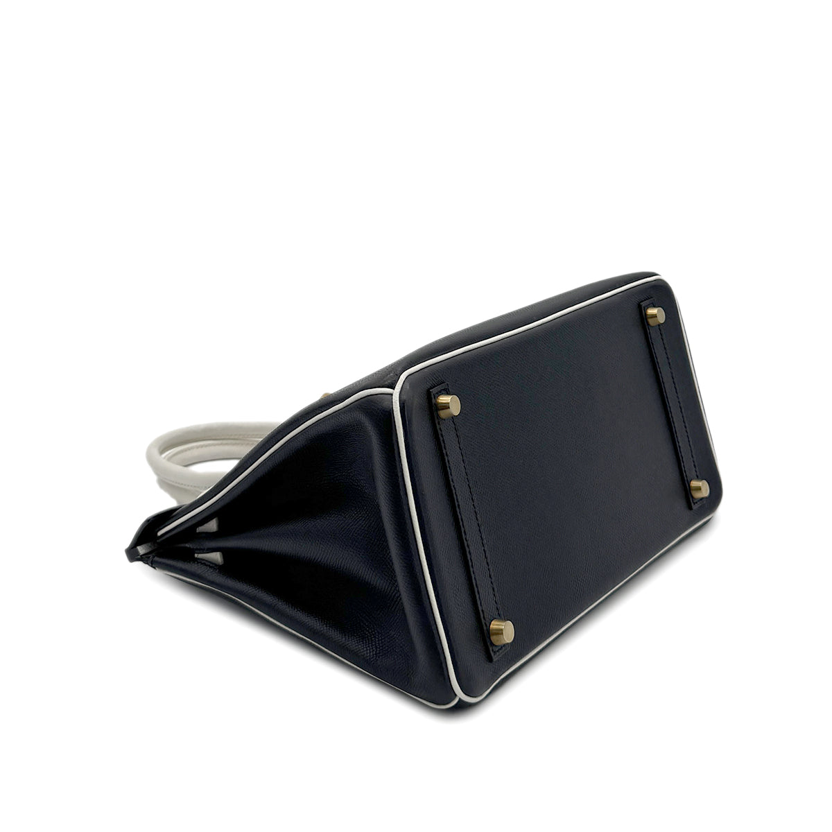 HERMES BIRKIN 30 BLACK WHITE VEAU EPSOM HAND BAG A GHW SPO 90279825