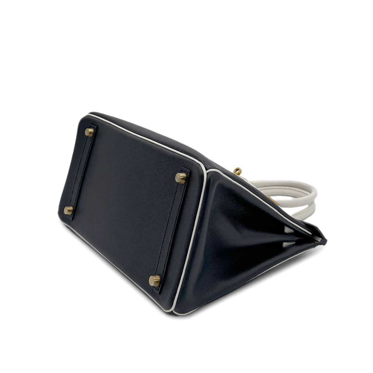 HERMES BIRKIN 30 BLACK WHITE VEAU EPSOM HAND BAG A GHW SPO 90279825