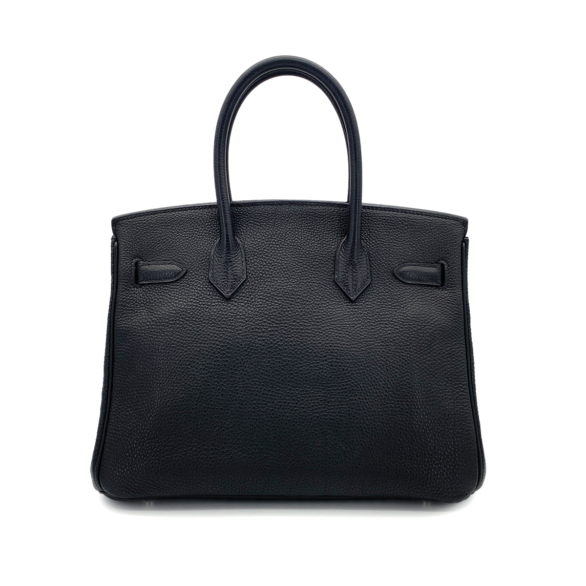 HERMES BIRKIN 30 BLACK TOGO HAND BAG □H SHW 90279827