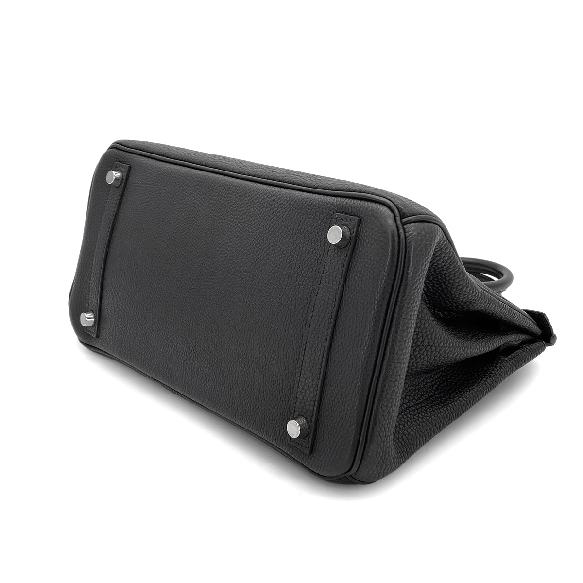 HERMES BIRKIN 30 BLACK TOGO HAND BAG □H SHW 90279827