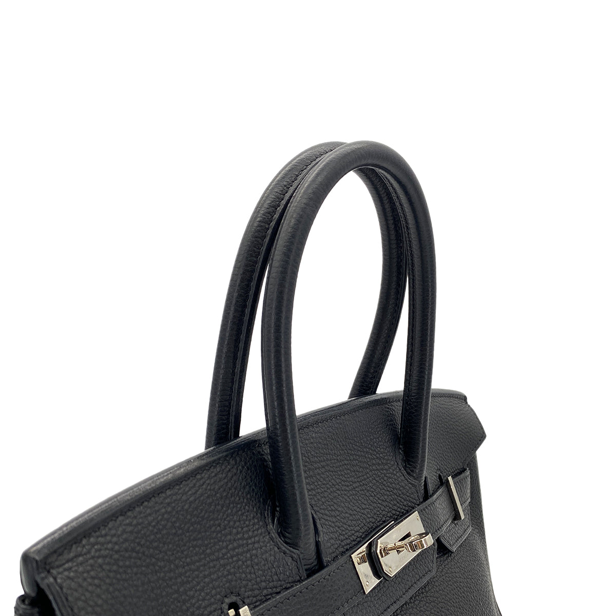 HERMES BIRKIN 30 BLACK TOGO HAND BAG □H SHW 90279827